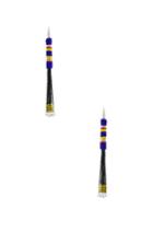 Isabel Marant Beaded Tassel Earrings In Blue,black