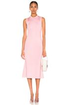 Victoria Beckham Tromp L'oeil Flared Dress In Pink
