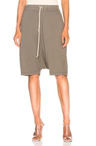 Drkshdw By Rick Owens Pod Shorts In Green