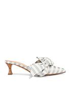 Brock Collection Tess Stripes Bow Heels In Blue,stripes,white