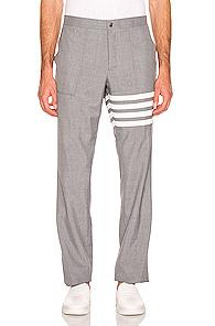 Thom Browne 4 Bar Chino In Gray