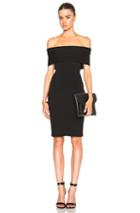 Rosetta Getty Banded Viscose Dress In Black