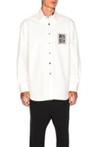 Raf Simons Denim Shirt In White