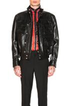 Givenchy Calf Leather Jacket In Black