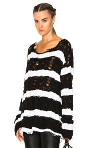 Rta Baptiste Sweater In Black,stripes