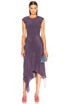 Sies Marjan Anita Asymmetrical Dress In Purple