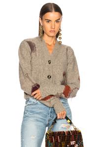 Acne Studios Lysa Cardigan In Gray