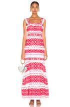 Alexis Leonora Dress In Abstract,red,white