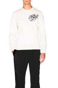 Alexander Mcqueen Lion Skull Sweatshirt In Neutrals