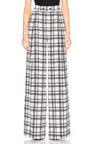 Marissa Webb Erika Pants In Plaid,white