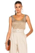 Loewe Knit Tank Top In Neutrals