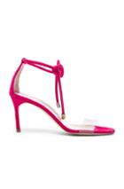 Manolo Blahnik Suede Estro 70 Sandals In Pink
