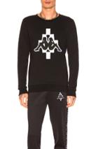 Marcelo Burlon Kappa Crewneck Sweatshirt In Black