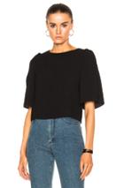 See By Chloe Split Sleeve Top In Black