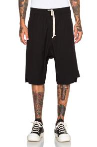 Rick Owens Basket Swinger Shorts In Black