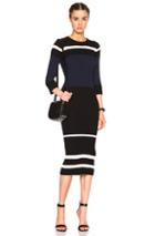 James Perse Stripe Dress In Blue,stripes