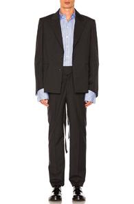 Y Project Blazer In Black,stripes