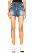 Moussy Woodside Denim Shorts In Blue