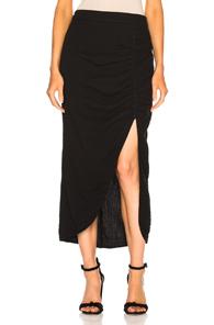 Raquel Allegra Slit Skirt In Black