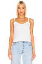 Re/done Jersey Tank Top In White