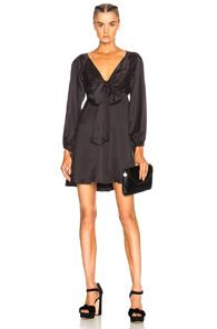 Zimmermann Tie Mini Dress In Black
