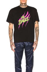 Just Don Jungle Scratch Graphic Tee In Black