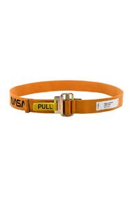 Heron Preston Nasa Jacquard Tape Belt In Orange