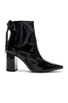 Self-portrait X Robert Clergerie Karli Patent Leather Boots In Black