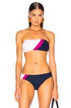 Flagpole Maya Bikini Top In Blue,pink,stripes,white