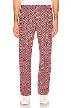 Needles Track Pant In Abstract,red