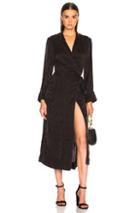 Raquel Allegra Robe Dress In Black