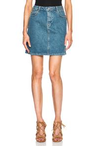 A.p.c. Standard Denim Skirt In Blue