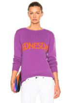 Alberta Ferretti Wednesday Crewneck Sweater In Purple