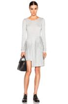 Mm6 Maison Margiela Layered Jersey Dress In Gray