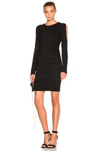 Pam & Gela Cold Shoulder Dress In Black