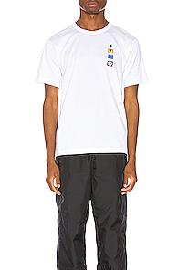 Acne Studios Nash Animal Patch Tee In White