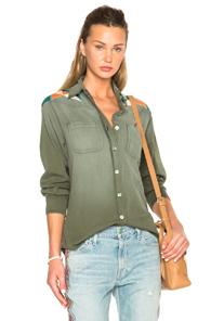 Sandrine Rose Vintage Rib Top In Green