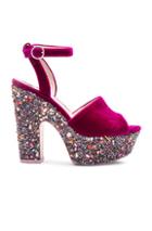 Sophia Webster Pip Platform Heels In Pink,metallics