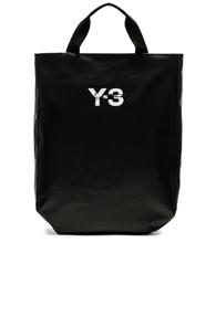 Y-3 Yohji Yamamoto Logo Tote In Black