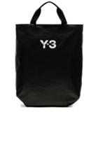 Y-3 Yohji Yamamoto Logo Tote In Black
