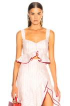 Alexis Iman Top In Red,stripes,white