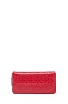 Comme Des Garcons Star Embossed Long Wallet In Warm Tones