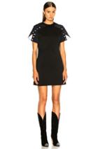 Calvin Klein 205w39nyc Snap Cape Sleeve Mini Dress In Black