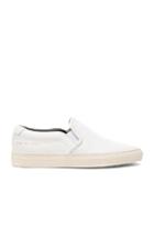 Common Projects Leather Slip On Retro In White