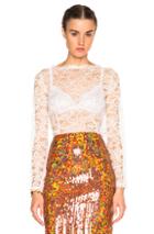 Nina Ricci Cornelly Lace Top In White
