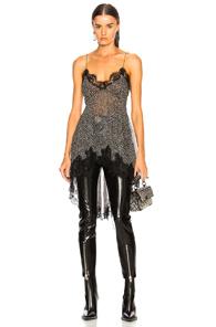 Redemption Geo Flowers Dress With Lace In Black,floral