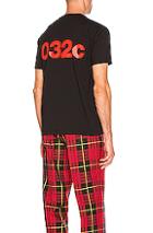 032c Logo Print Tee In Black