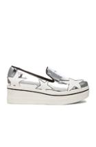 Stella Mccartney Binx Star Platform Shoes In Metallics