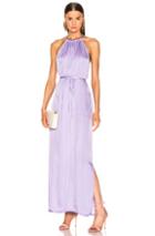 Raquel Allegra Halter Dress In Purple