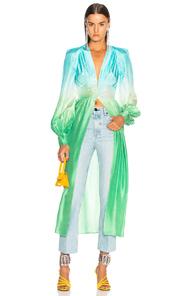 Attico Robe Dress In Blue,green